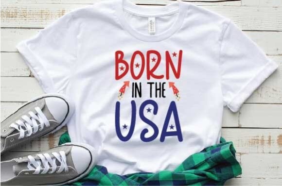 Born in the Usa Svg: A Versatile T-Shirt Graphics Asset