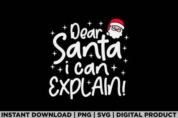 Christmas Party Dear Santa I Can Explain: A Festive T-Shirt Design