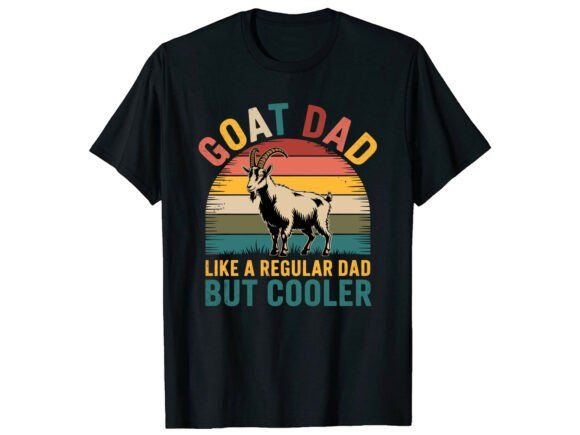 Goat Dad T-Shirt Design: A Fun Graphic for Local Brands