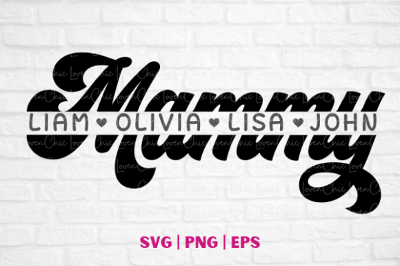 Mammy Monogram - Mother's Day Graphics for T-Shirt Designs