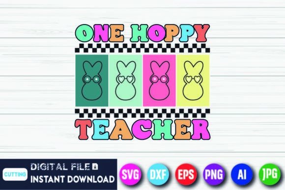 One Hoppy Daycare Teacher Shirt: A Versatile Graphics Asset