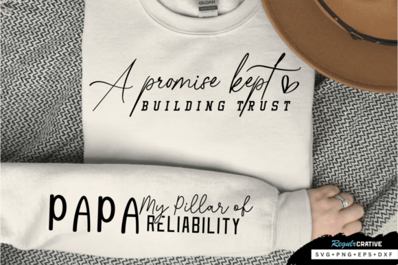 Papa My Pillar of Reliability Sleeve SVG