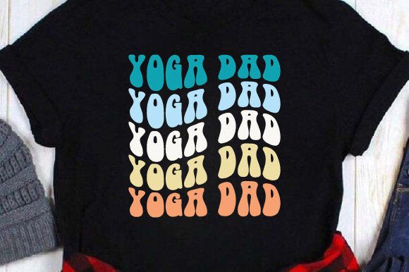 Retro Yoga Dad SVG PNG for T-Shirt Designs and Graphics