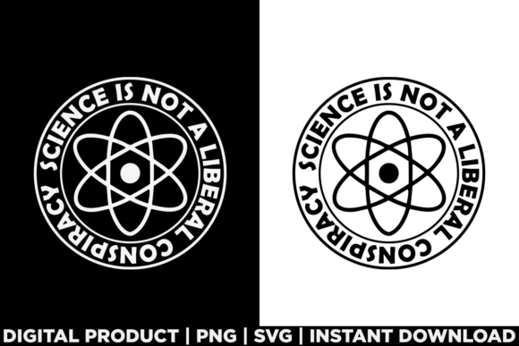 Science is Not a Liberal Conspiracy Fun T-Shirt Design & Graphics
