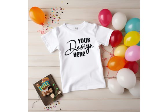 White Toddler T-shirt Mockup: A Versatile Graphics Asset for Baby Brands