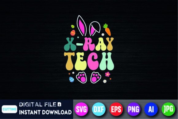 X-ray Tech Groovy Technologist Shirt: A Versatile Graphics Asset for T-Shirt Designs